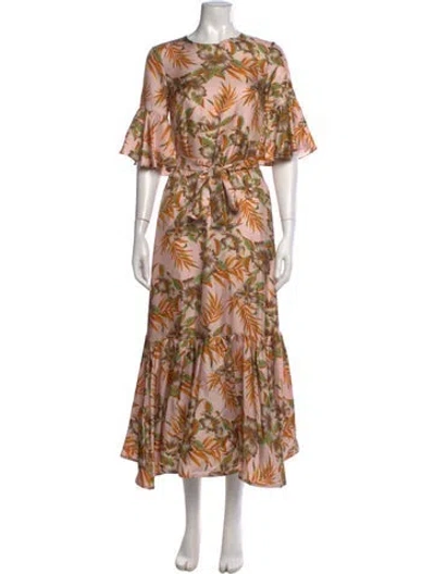 Pre-owned La Doublej Silk Long Dress In Pink