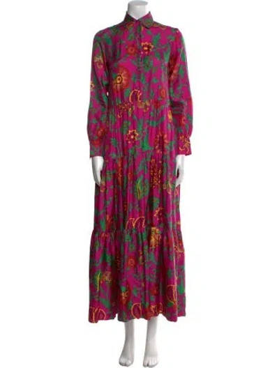 Pre-owned La Doublej Silk Long Dress In Purple