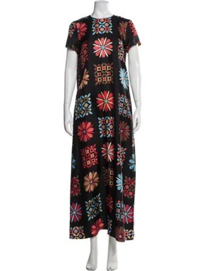 Pre-owned La Doublej Silk Long Dress In Red