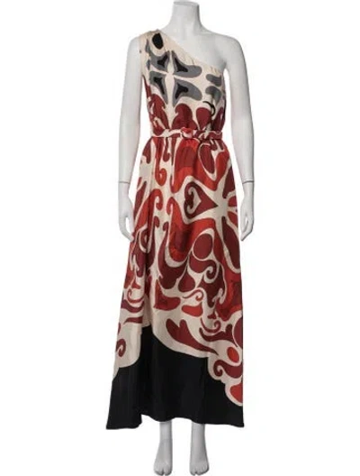 Pre-owned La Doublej Silk Long Dress In Red