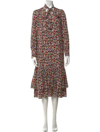 Pre-owned La Doublej Silk Long Dress W/ Tags In Black