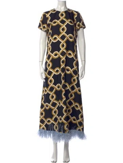 Pre-owned La Doublej Silk Long Dress W/ Tags In Blue