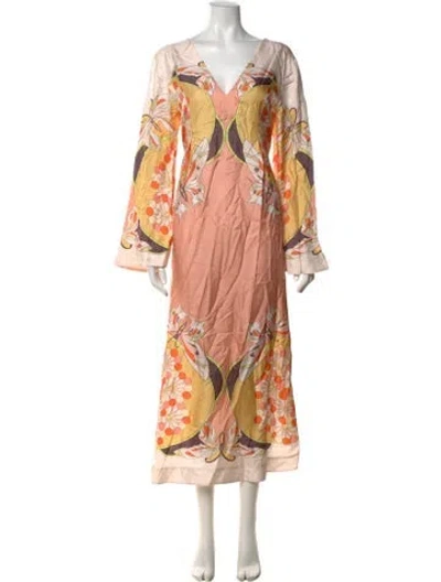 Pre-owned La Doublej Silk Long Dress W/ Tags In Multicolor