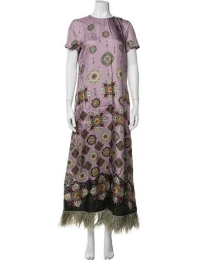 Pre-owned La Doublej Silk Long Dress W/ Tags In Purple