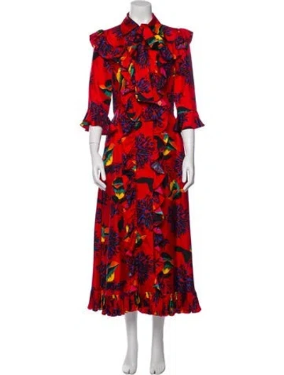 Pre-owned La Doublej Silk Long Dress W/ Tags In Red