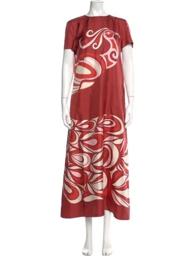 Pre-owned La Doublej Silk Long Dress W/ Tags In Red