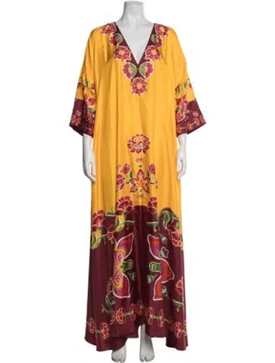 Pre-owned La Doublej Silk Long Dress W/ Tags In Yellow