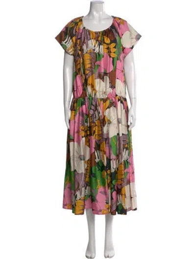 Pre-owned La Doublej Silk Long Dress In White