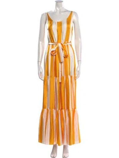 Pre-owned La Doublej Silk Long Dress In Yellow