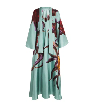 La Doublej Silk Magnifico Dress In Gray