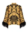 La Doublej Make An Exit Top With Feathers Cherubs Gold In Gold