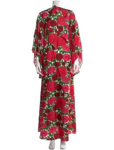 Pre-owned La Doublej Silk Midi Length Dress In Pink