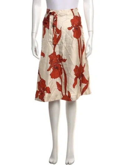 Pre-owned La Doublej Silk Midi Length Skirt In Multicolor