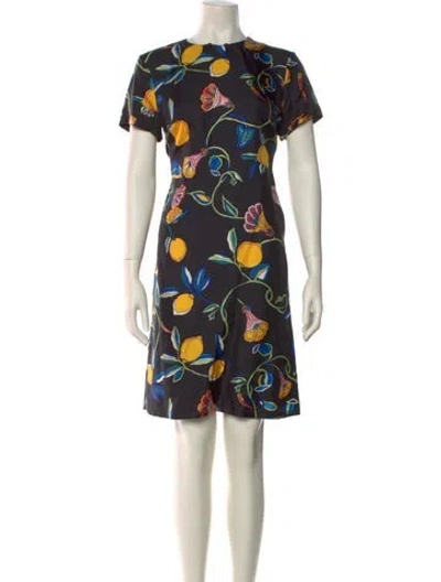 Pre-owned La Doublej Silk Mini Dress In Black