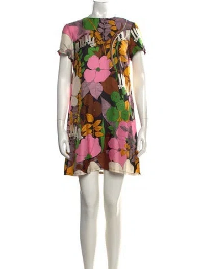 Pre-owned La Doublej Silk Mini Dress In Black