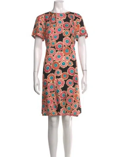 Pre-owned La Doublej Silk Mini Dress In Black/pink