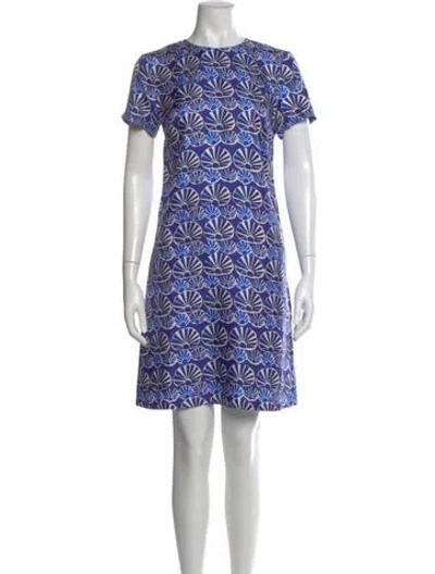 Pre-owned La Doublej Silk Mini Dress In Blue