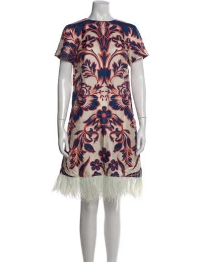 Pre-owned La Doublej Silk Mini Dress In Blue