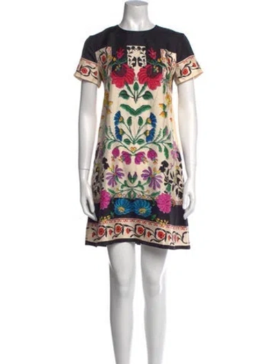 Pre-owned La Doublej Silk Mini Dress In Multi