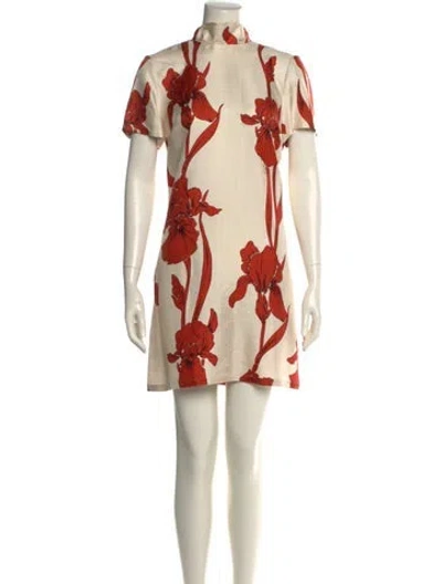 Pre-owned La Doublej Silk Mini Dress In Multi