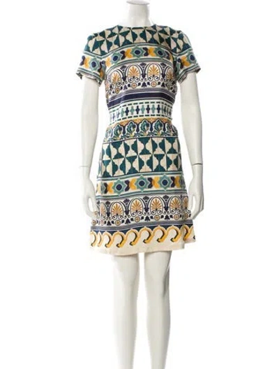 Pre-owned La Doublej Silk Mini Dress In Multi