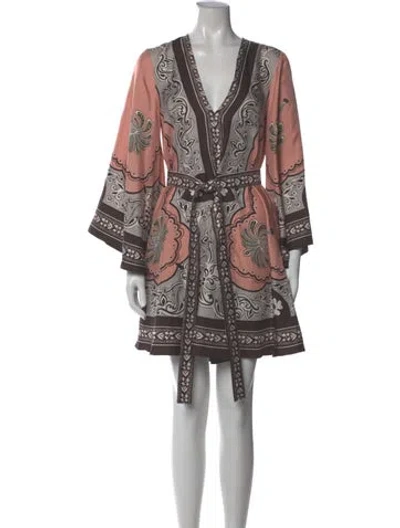 Pre-owned La Doublej Silk Mini Dress In Multi