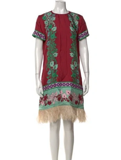 Pre-owned La Doublej Silk Mini Dress In Multicolor