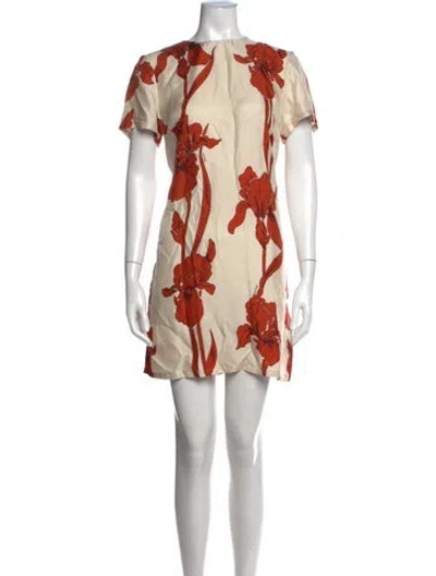 Pre-owned La Doublej Silk Mini Dress In Multicolor