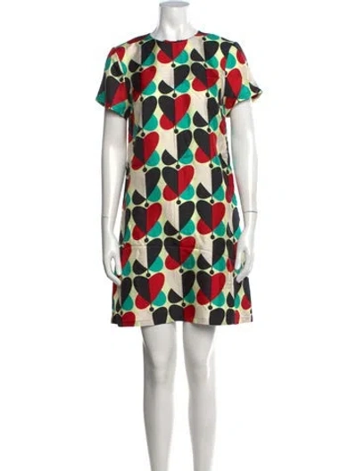 Pre-owned La Doublej Silk Mini Dress In Multicolor