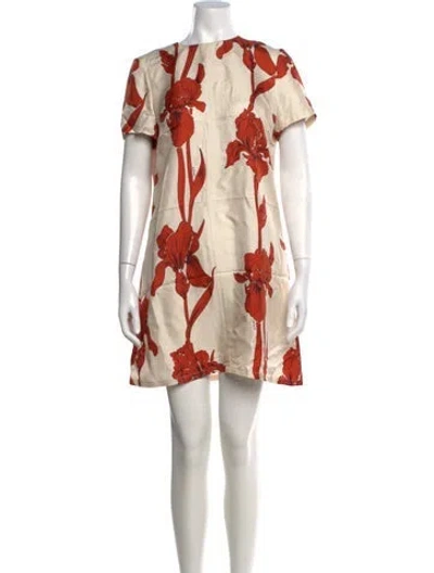 Pre-owned La Doublej Silk Mini Dress In Multicolor