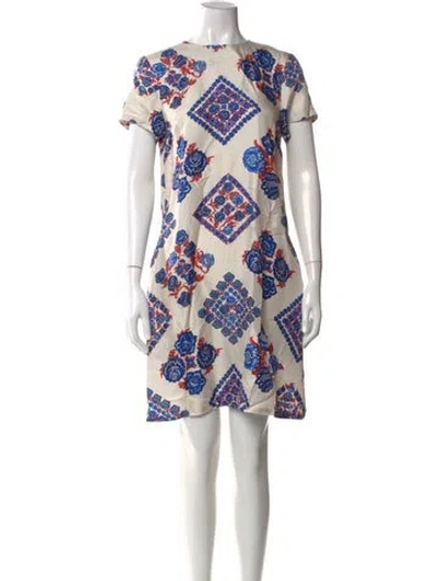 Pre-owned La Doublej Silk Mini Dress In Neutral