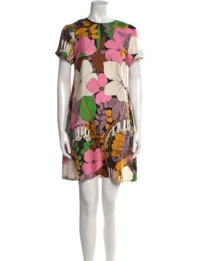 Pre-owned La Doublej Silk Mini Dress In Neutrals