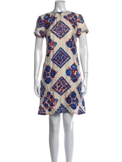 Pre-owned La Doublej Silk Mini Dress In Neutrals