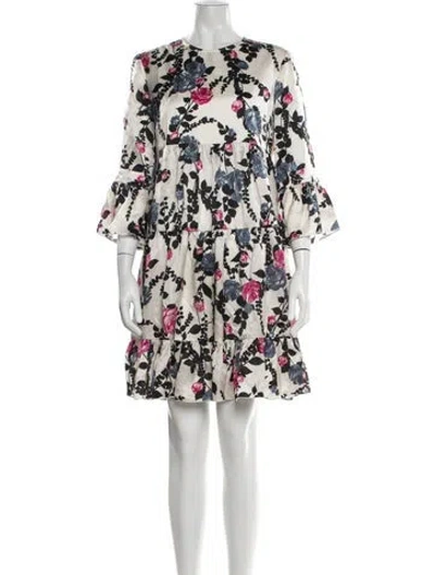 Pre-owned La Doublej Silk Mini Dress In Neutrals
