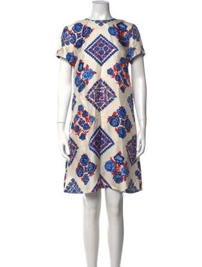 Pre-owned La Doublej Silk Mini Dress In Neutrals