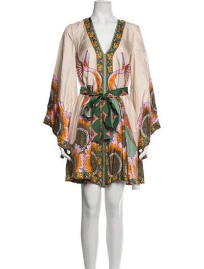 Pre-owned La Doublej Silk Mini Dress In Neutrals
