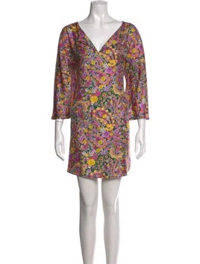 Pre-owned La Doublej Silk Mini Dress In Orange
