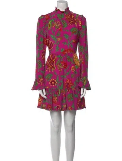 Pre-owned La Doublej Silk Mini Dress In Purple