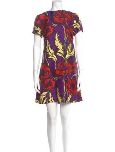 Pre-owned La Doublej Silk Mini Dress In Purple