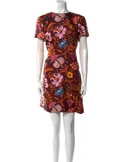 Pre-owned La Doublej Silk Mini Dress In Red