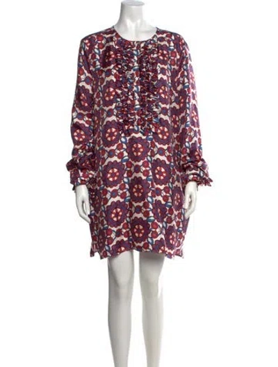 Pre-owned La Doublej Silk Mini Dress In Red