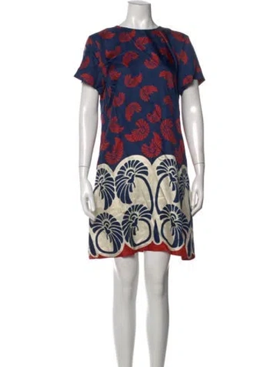 Pre-owned La Doublej Silk Mini Dress W/ Tags In Blue