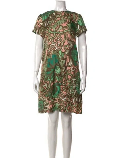 Pre-owned La Doublej Silk Mini Dress W/ Tags In Green