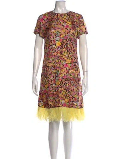 Pre-owned La Doublej Silk Mini Dress W/ Tags In Multi