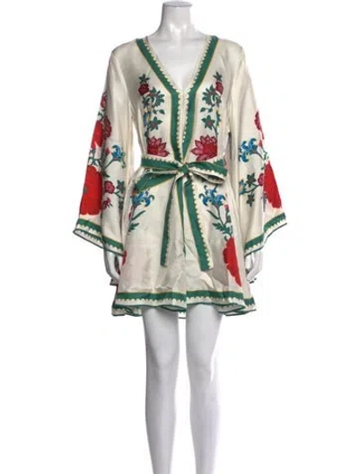 Pre-owned La Doublej Silk Mini Dress W/ Tags In White