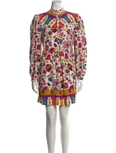 Pre-owned La Doublej Silk Mini Dress In White