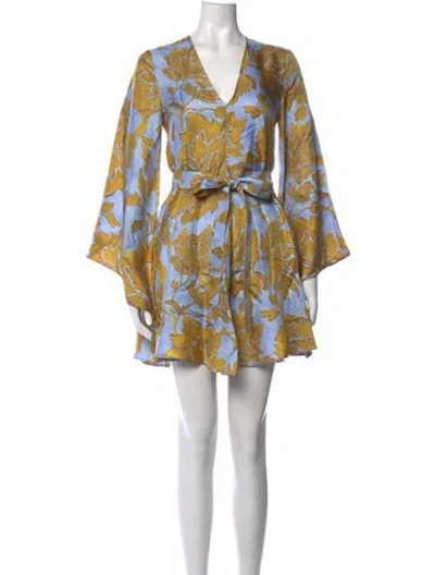 Pre-owned La Doublej Silk Mini Dress In Yellow
