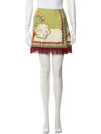 Pre-owned La Doublej Silk Mini Skirt In Brown
