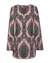 La Doublej Mini Supremes Swing Printed Satin Minidress In Oltrarno