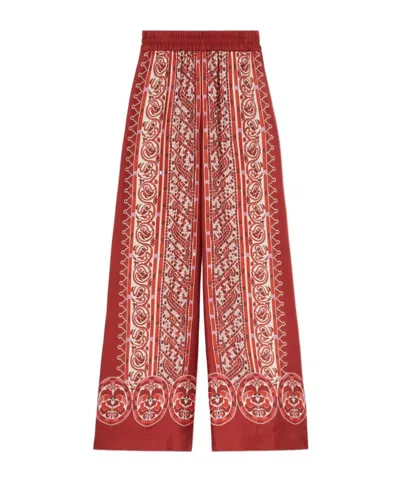 LA DOUBLEJ SILK PALAZZO PANTS